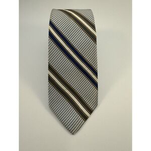 Robert Talbott Men's Best of Class Repp Tie 100 Silk 60 Long USA